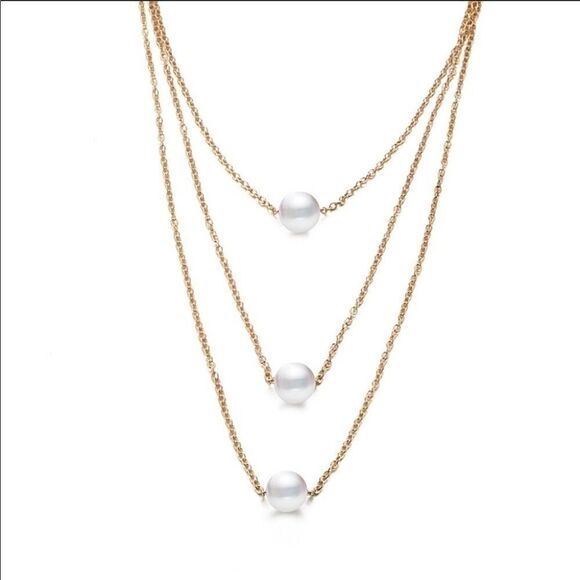 Multilayer Pearl Necklace Chic Versatile - Picture 5 of 10